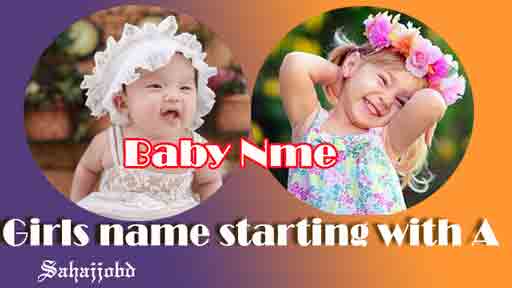 Girls name starting with A