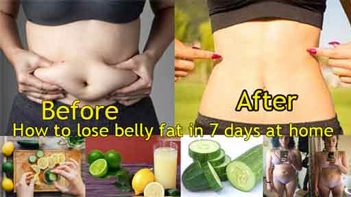How to lose belly fat in 7 days at home