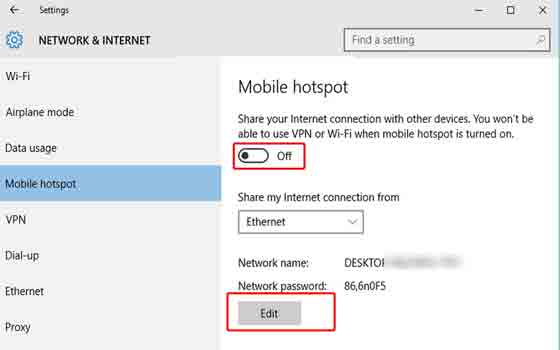 How to Enable Hotspot in Windows 10