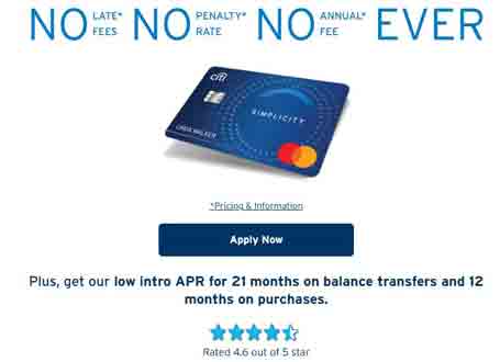 Citi Simplicity® Card