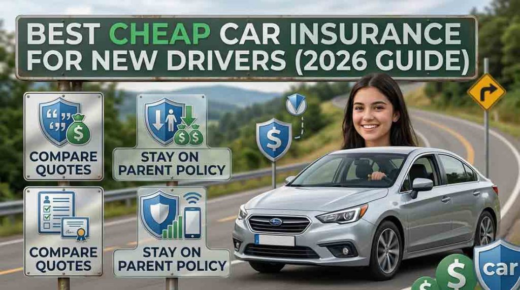 Best Cheap Car Insurance for New Drivers in the USA (2026 Guide)