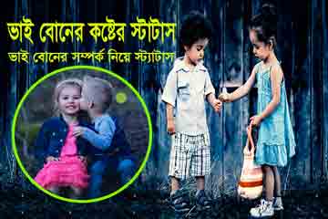 ভাই বোনের কষ্টের স্ট্যাটাস