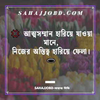 সম্মান নিয়ে উক্তি ও Facebook স্ট্যাটাস